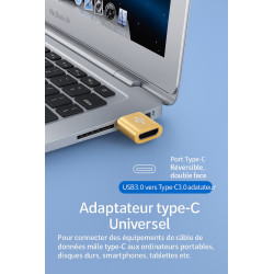 Adaptateur USB-C femelle vers USB-A mâle