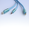 Câble USB C Multi Embout [120W/1.1M], Cable Retractable 3 en 1